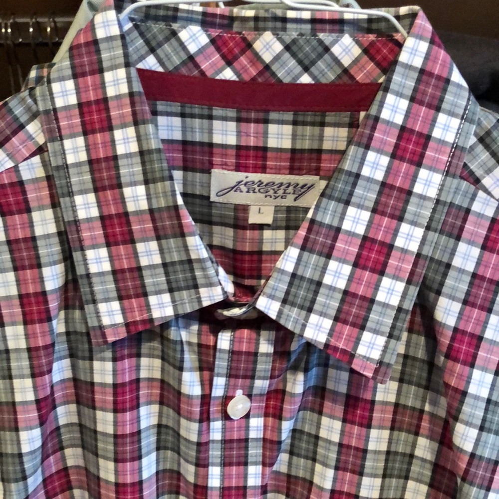 Jeremy Argyle NYC plaid shirt. Size L